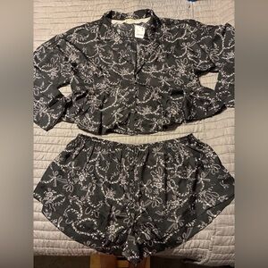 Free people ladies 2 piece pajama set size XL